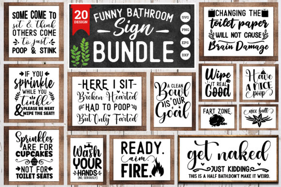 Funny Bathroom SVG Bundle: A Designer’s Review